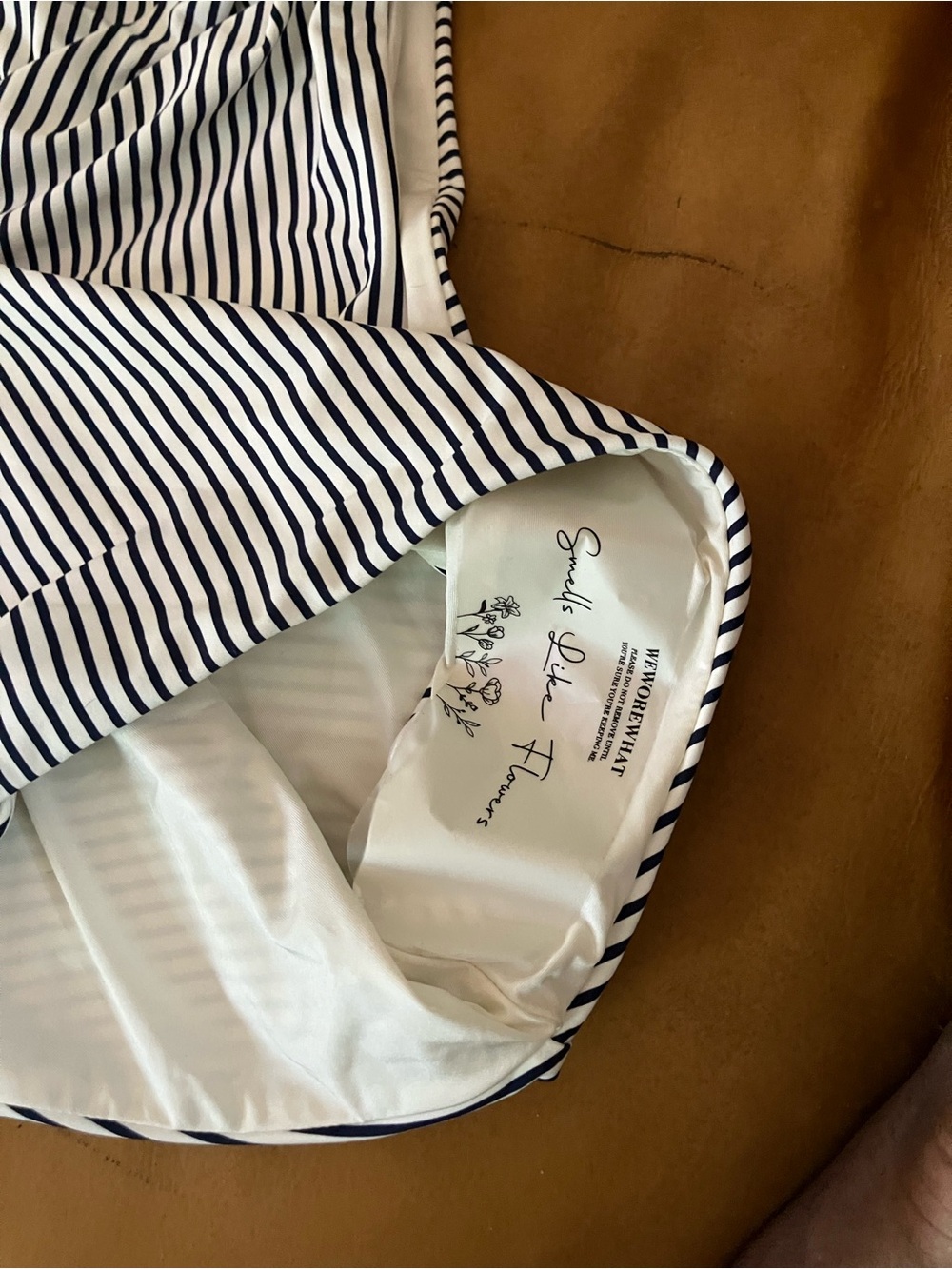 WeWoreWhat Navy & White Striped Halter Top - Picture 6 of 6